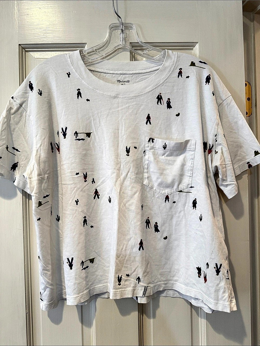 Madewell Short Sleeve Graphic Tee in White & Black